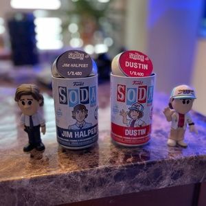 The Office and Stranger Things Funko Soda
